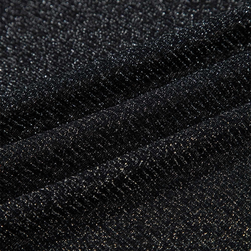 Black Sheer Glitter Top - Picture 6 of 9